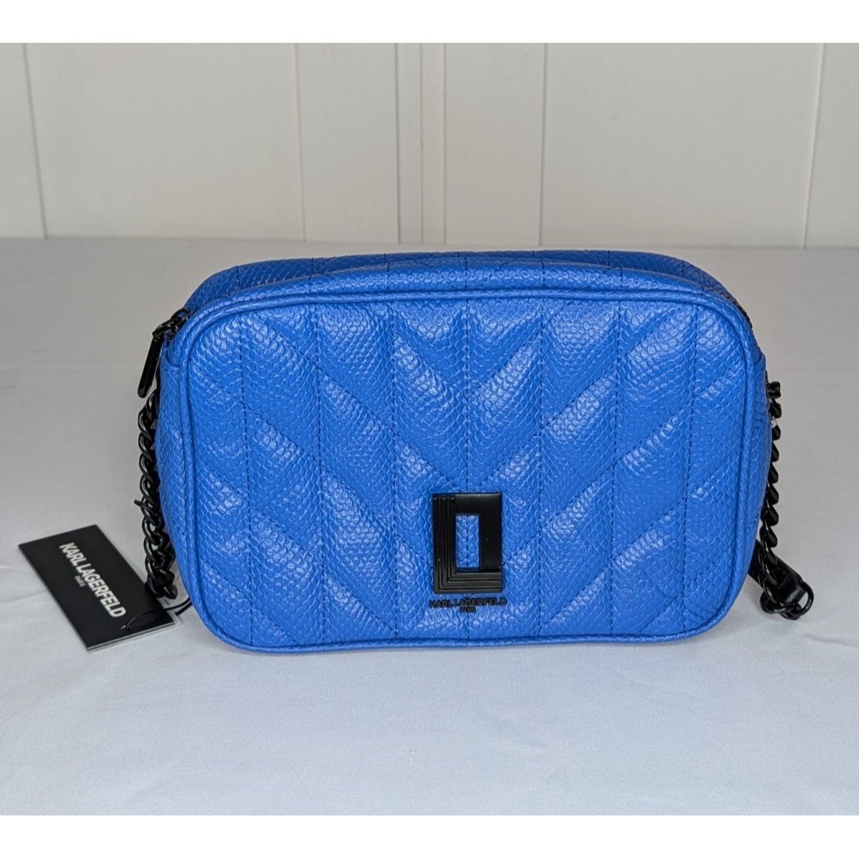 Karl Lagerfeld Paris Womens' Lafayette Crossbody Bag - Deep Lagoon, Nwt